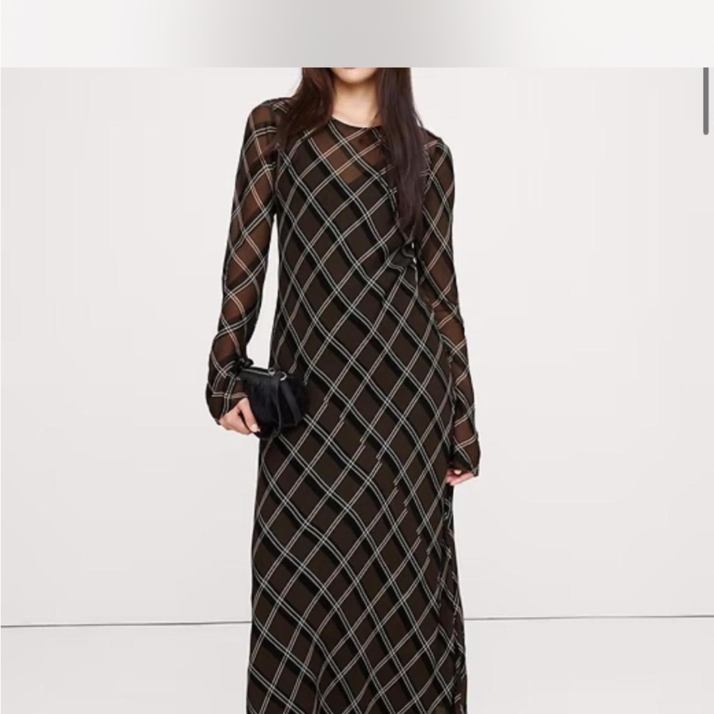 Banana Republic Bias-cut Chiffon Maxi Dress
